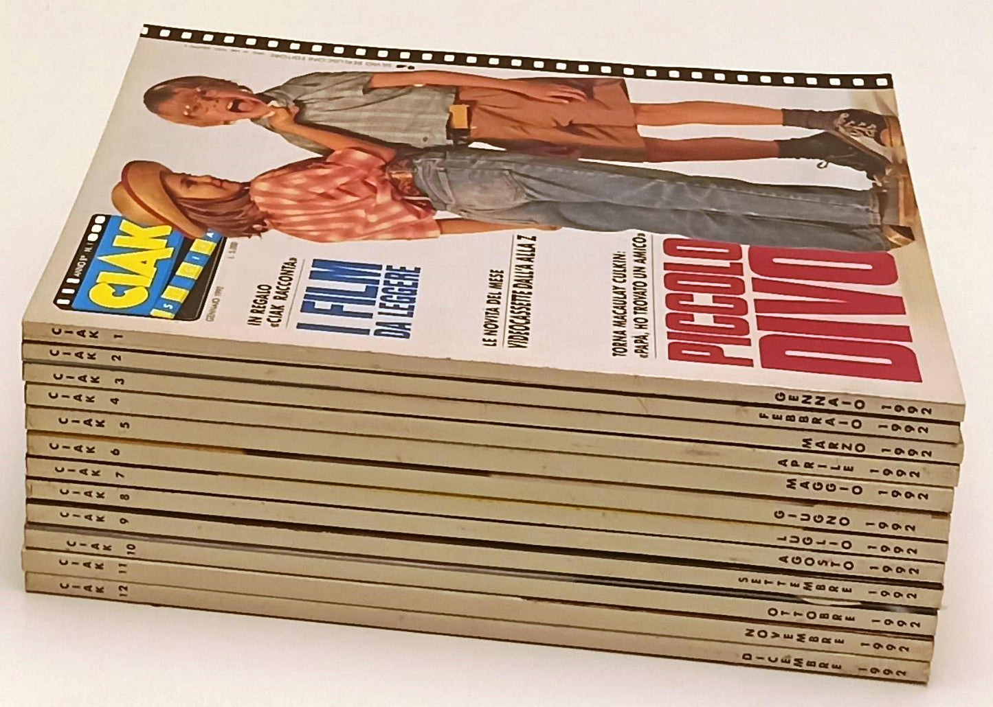 LR- RIVISTA CIAK SI GIRA 1/12 GENNAIO/DICEMBRE COMPLETA CON SCHEDE- 1992- YFS931
