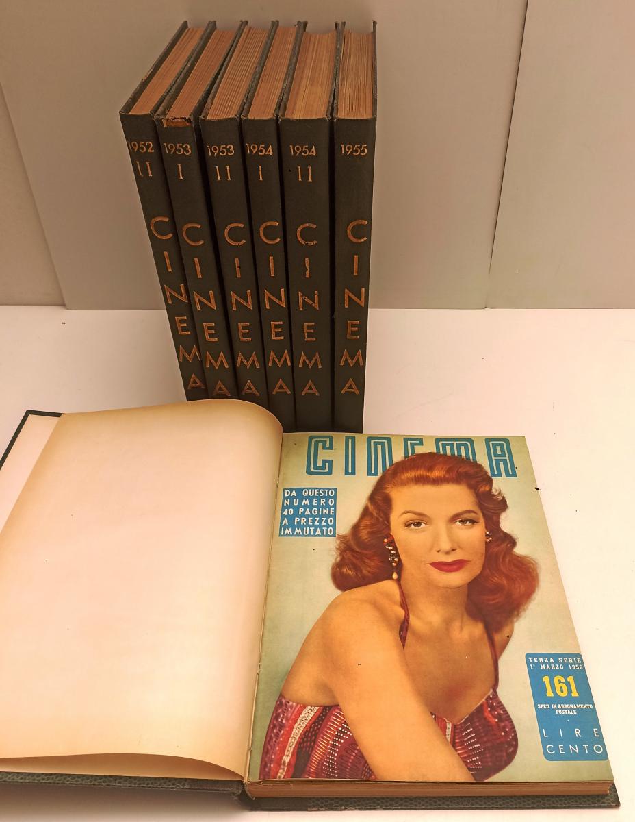 LW- RACCOLTA RIVISTA CINEMA 32 VOLUMI RILEGATI 1936/1956 QUASI COMPLETA - BLCG6