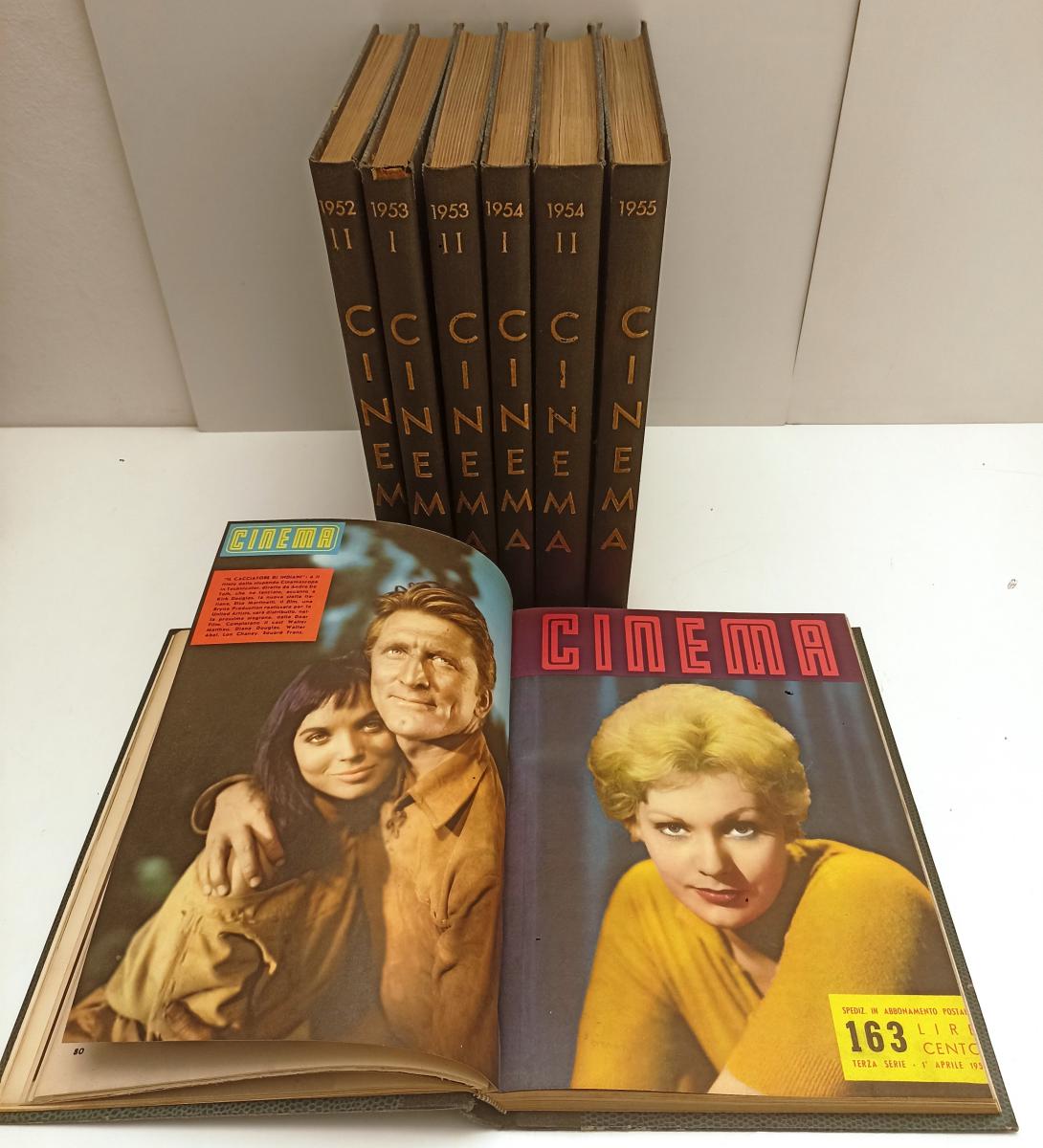 LW- RACCOLTA RIVISTA CINEMA 32 VOLUMI RILEGATI 1936/1956 QUASI COMPLETA - BLCG6