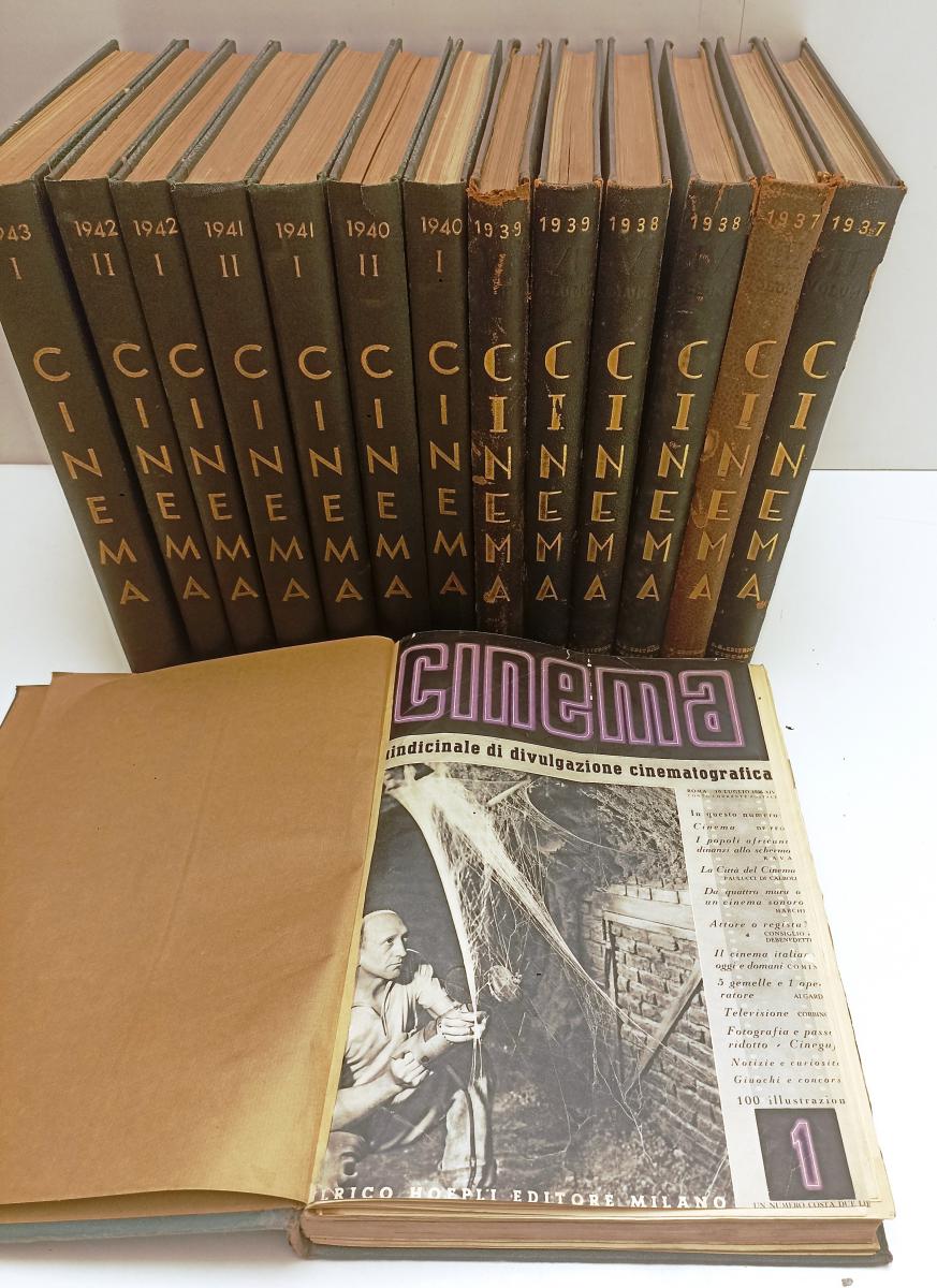 LW- RACCOLTA RIVISTA CINEMA 32 VOLUMI RILEGATI 1936/1956 QUASI COMPLETA - BLCG6