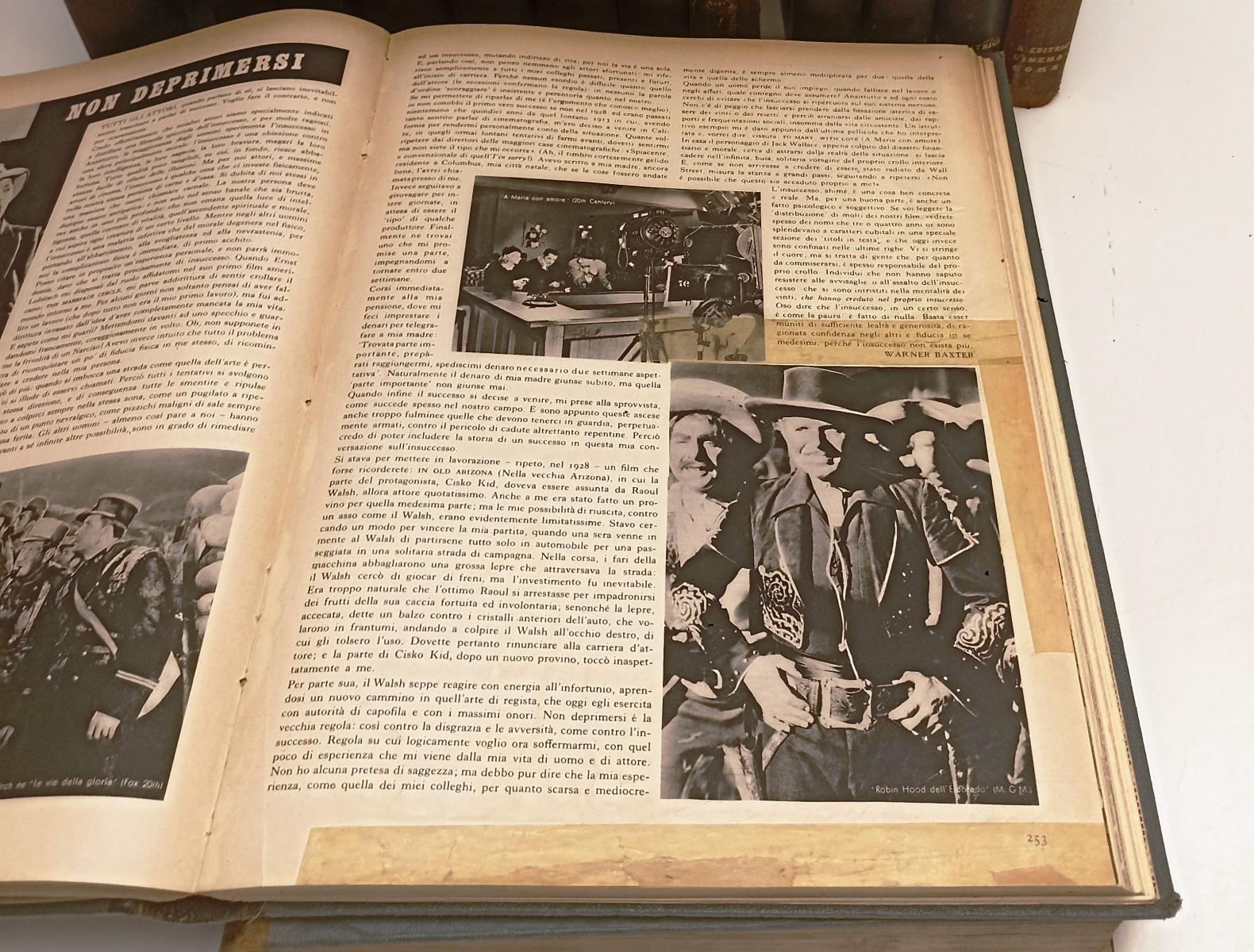 LW- RACCOLTA RIVISTA CINEMA 32 VOLUMI RILEGATI 1936/1956 QUASI COMPLETA - BLCG6