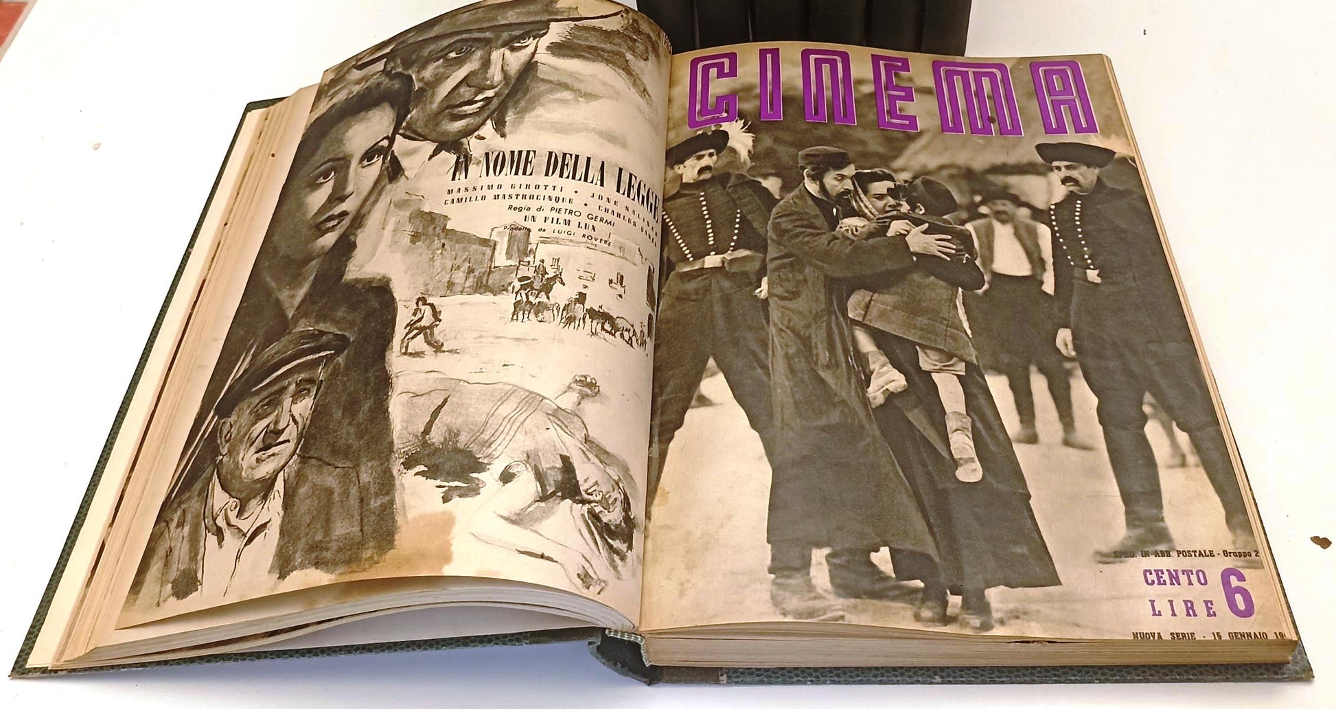 LW- RACCOLTA RIVISTA CINEMA 32 VOLUMI RILEGATI 1936/1956 QUASI COMPLETA - BLCG6