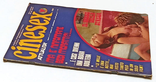 LX- RIVISTA CINESEX ATTUALITA' ANNO II N.17 1973 BEDI MORATTI - RVSa483