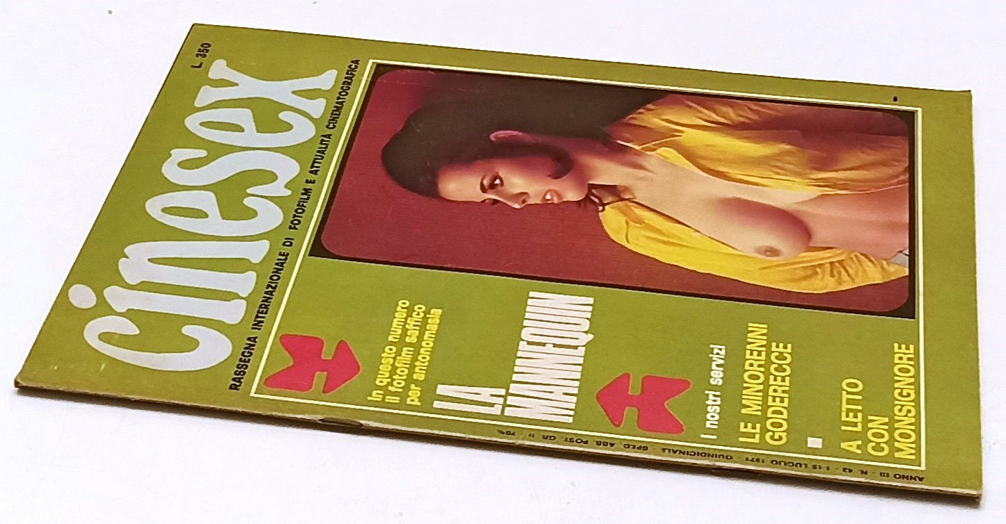 LX- RIVISTA CINESEX ANNO III N.42 1971 LA MANNEQUIN - RVSa479