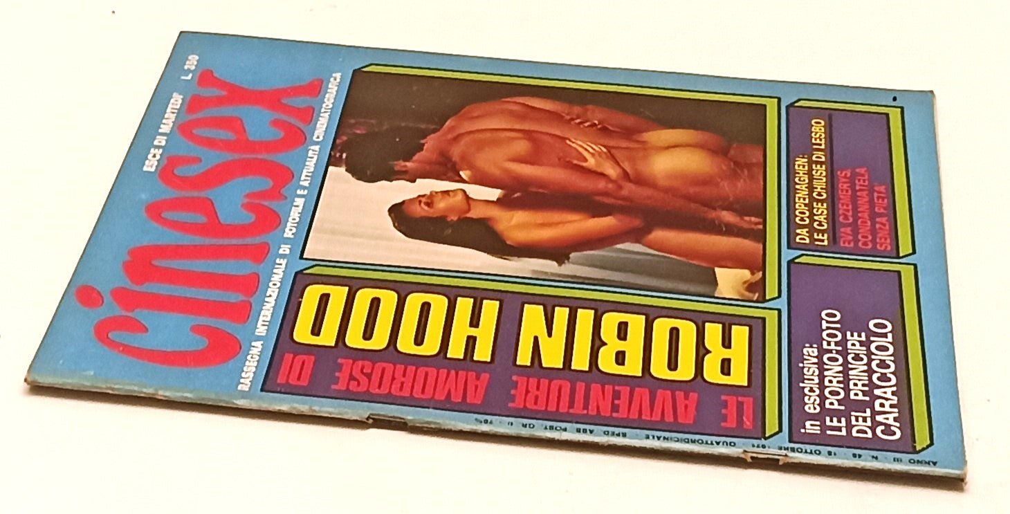 LX- RIVISTA CINESEX ANNO III N.48 1971 AVVENTURE AMOROSE DI ROBIN HOOD - RVSa476