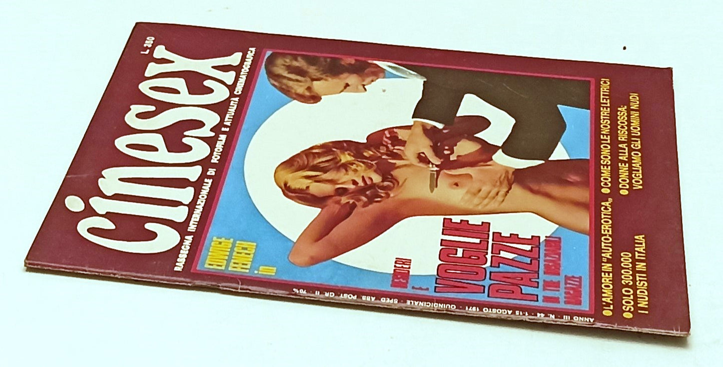 LX- RIVISTA CINESEX ANNO III N.44 1971 EDWIGE FENECH VOGLIE PAZZE - RVSa477