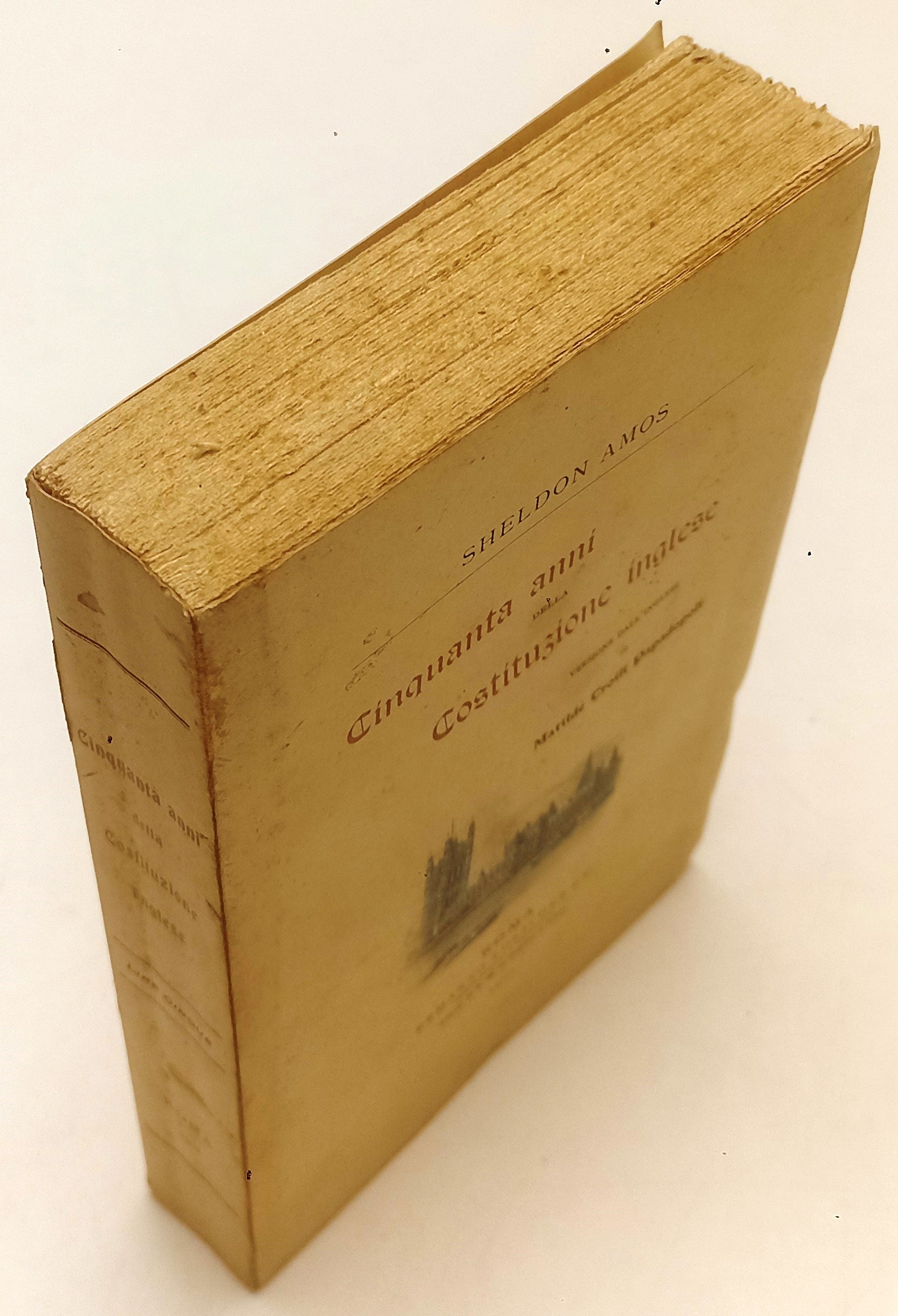 LS- CINQUANTA ANNI DELLA COSTITUZIONE INGLESE - AMOS - LOESCHER - 1902- B- XFS62