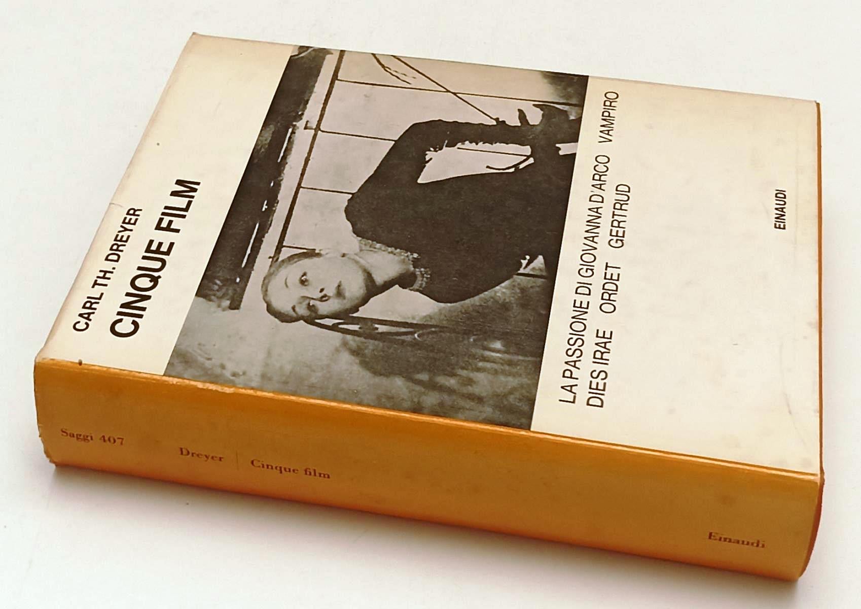 LW- CINQUE FILM DIES IRAE ORDET- CARL TH. DREYER- EINAUDI- 1a ED.- 1967- CS- XFS