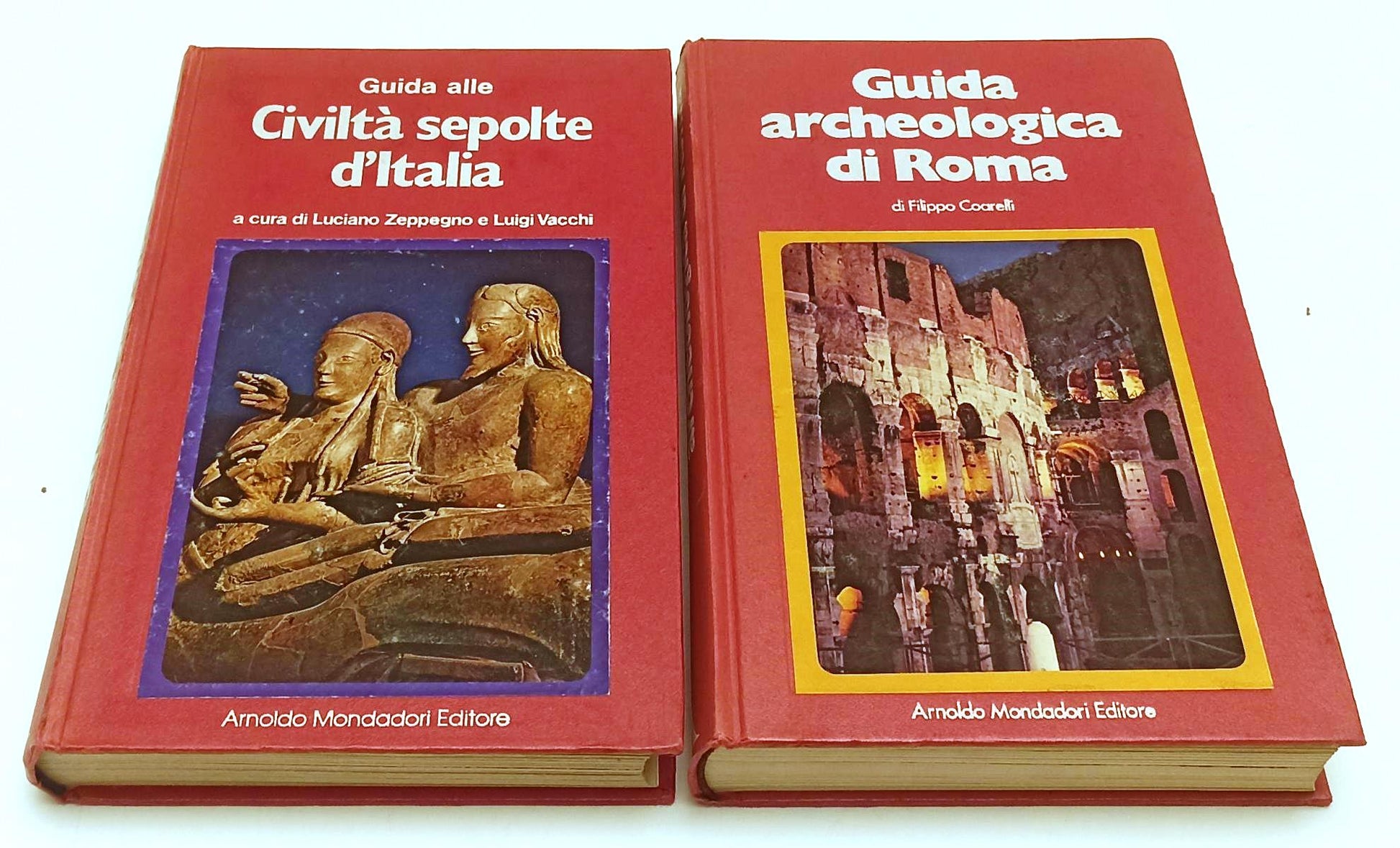 LV- GUIDA ARCHEOLOGICA DI ROMA + CIVILTA' SEPOLTE 2 VOLUMI- MONDADORI- C- YFS311
