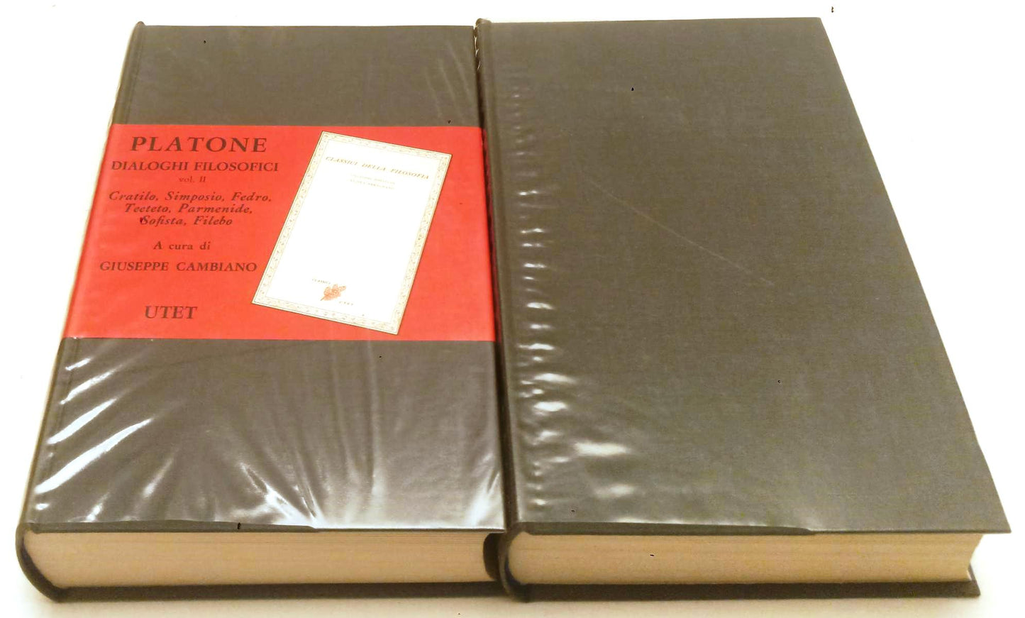 LS- DIALOGHI FILOSOFICI 2 VOLUMI - PLATONE - UTET - CLASSICI FILOSOFIA - CS- XFS