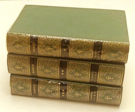 LS- DIVINA COMMEDIA + OPERE MINORI 3 VOLUMI- DANTE- UTET- CLASSICI ITALIANI- XFS