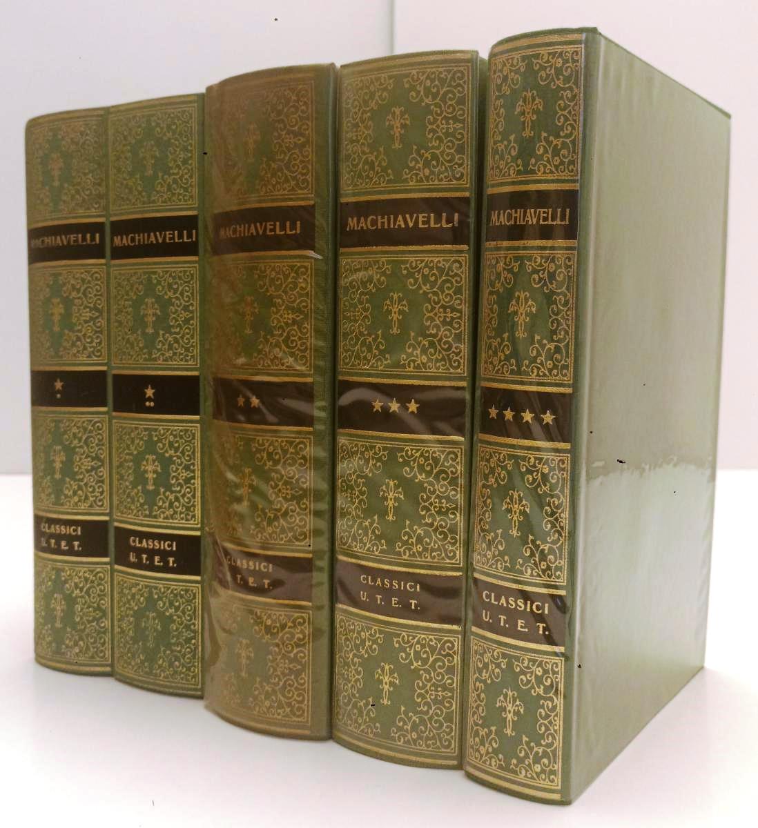 LS- OPERE 5 VOLUMI - NICCOLO' MACHIAVELLI - UTET - CLASSICI ITALIANI - C - XFS