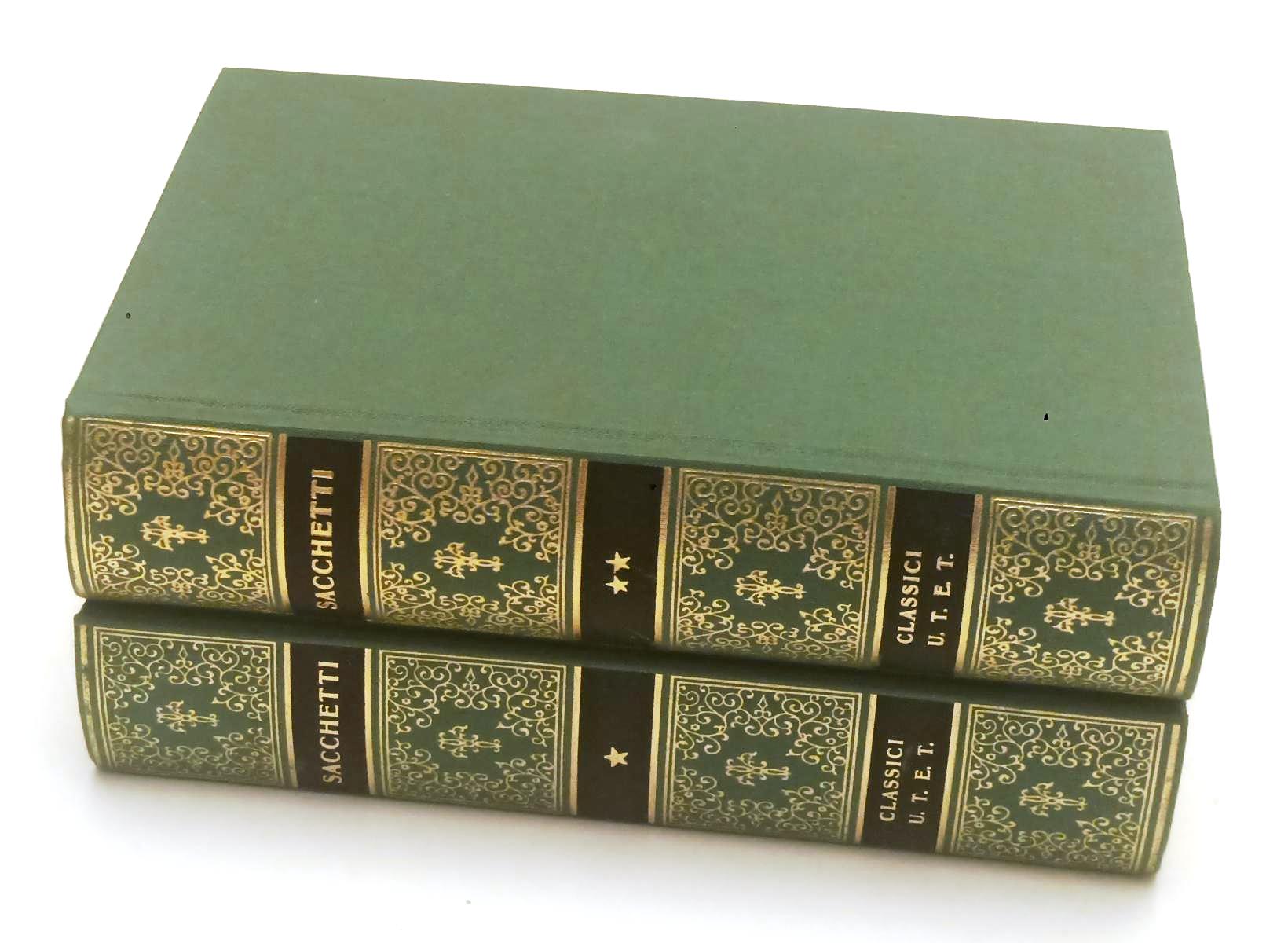 LS- IL TRECENTONOVELLE + LIBRO RIME 2 VOLUMI- SACCHETTI- UTET- CLASSICI - C- XFS