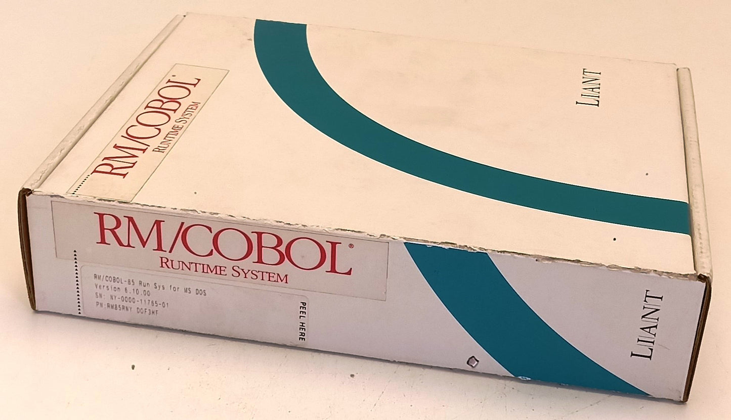 LZ- RM/COBOL-85 RUNTIME SYSTEM VERSION 6 USER'S GUIDE + SUPPLEMENT- LIANT-YFS311