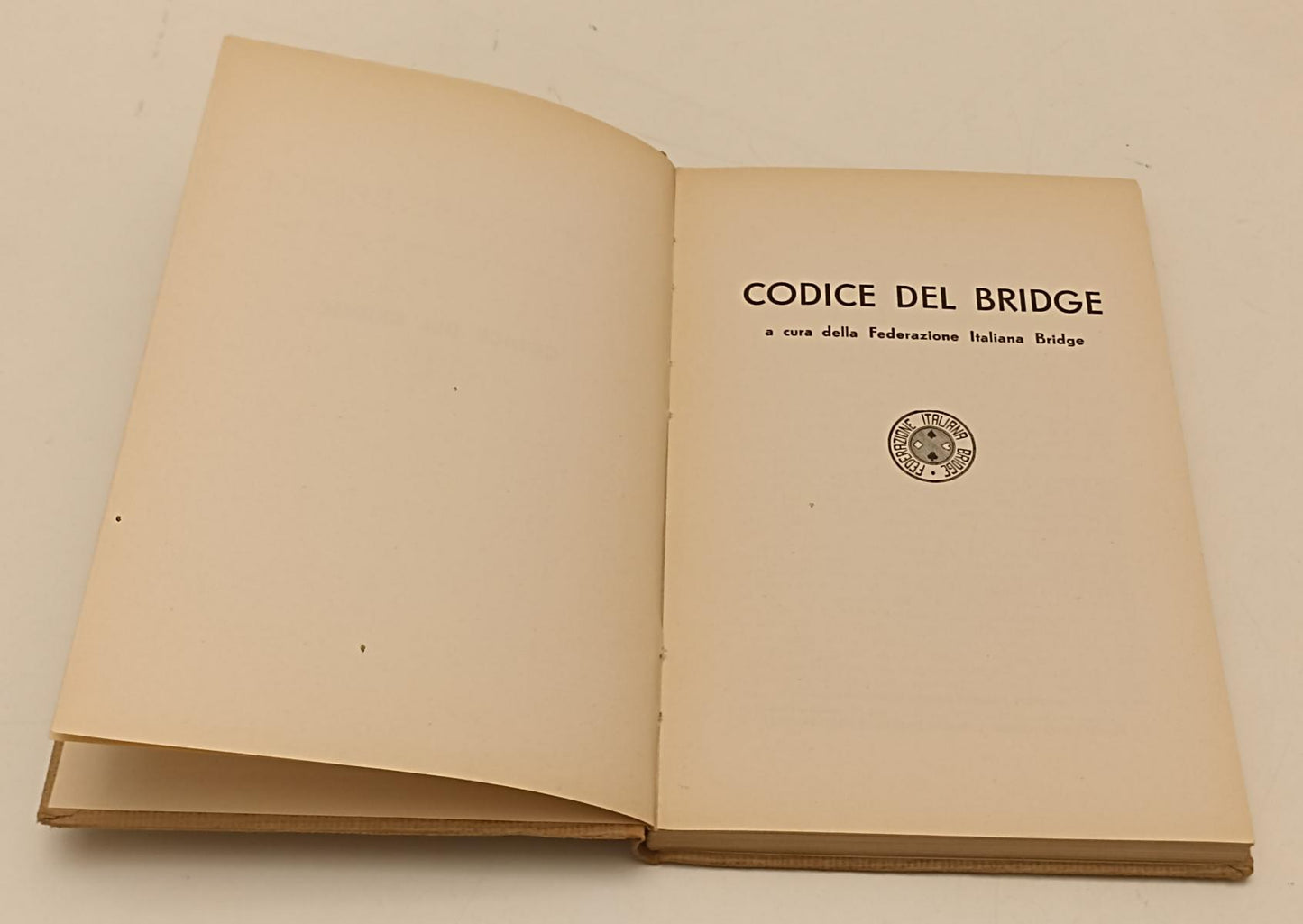 LZ- CODICE DEL BRIDGE a cura della Federazione Italiana Bridge - 1953 - C- XFS20