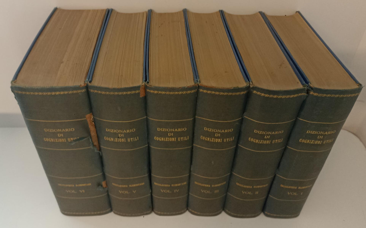 LZ- DIZIONARIO DI COGNIZIONI UTILI 6 VOLUMI - UTET - 1905/1919 - C - BLCG12