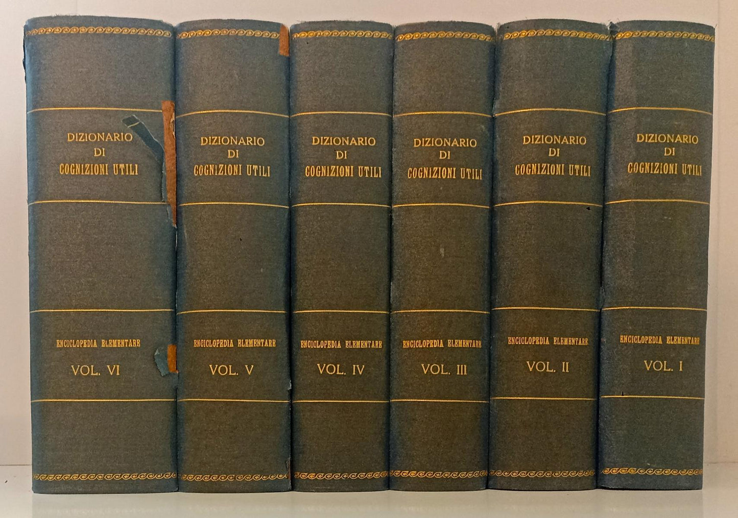 LZ- DIZIONARIO DI COGNIZIONI UTILI 6 VOLUMI - UTET - 1905/1919 - C - BLCG12