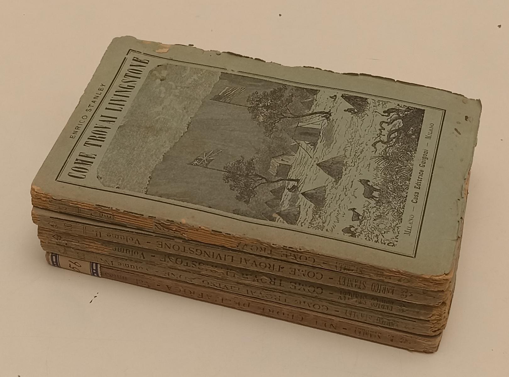 LH- COME TROVAI LIVINGSTONE + NEL CUORE DELL'AFRICA 5 VOLLUMI- STANLEY- B-YFS389