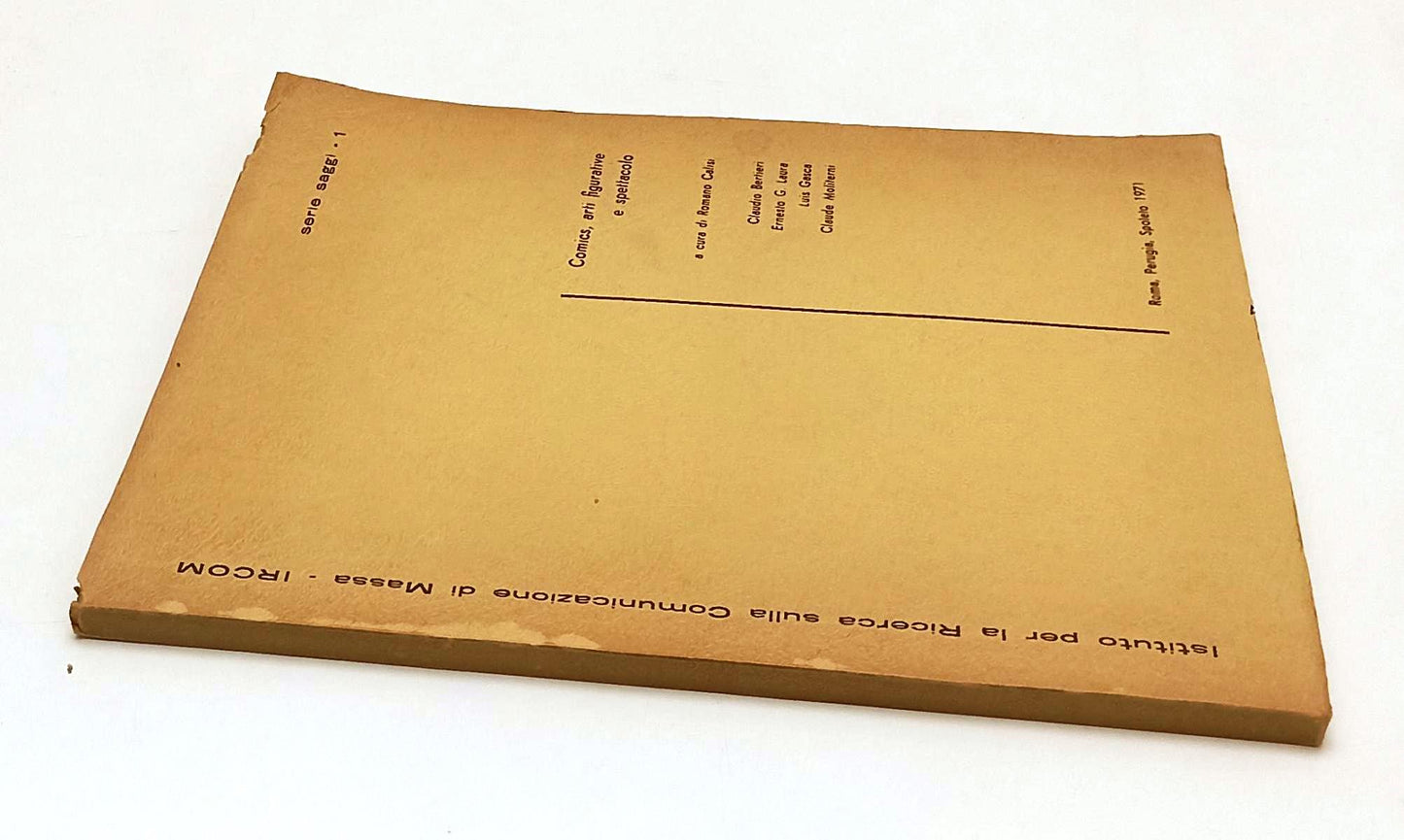 LW- COMICS ARTI FIGURATIVE E SPETTACOLO- ROMANO CALISI- IRCOM--- 1971- B- YFS677