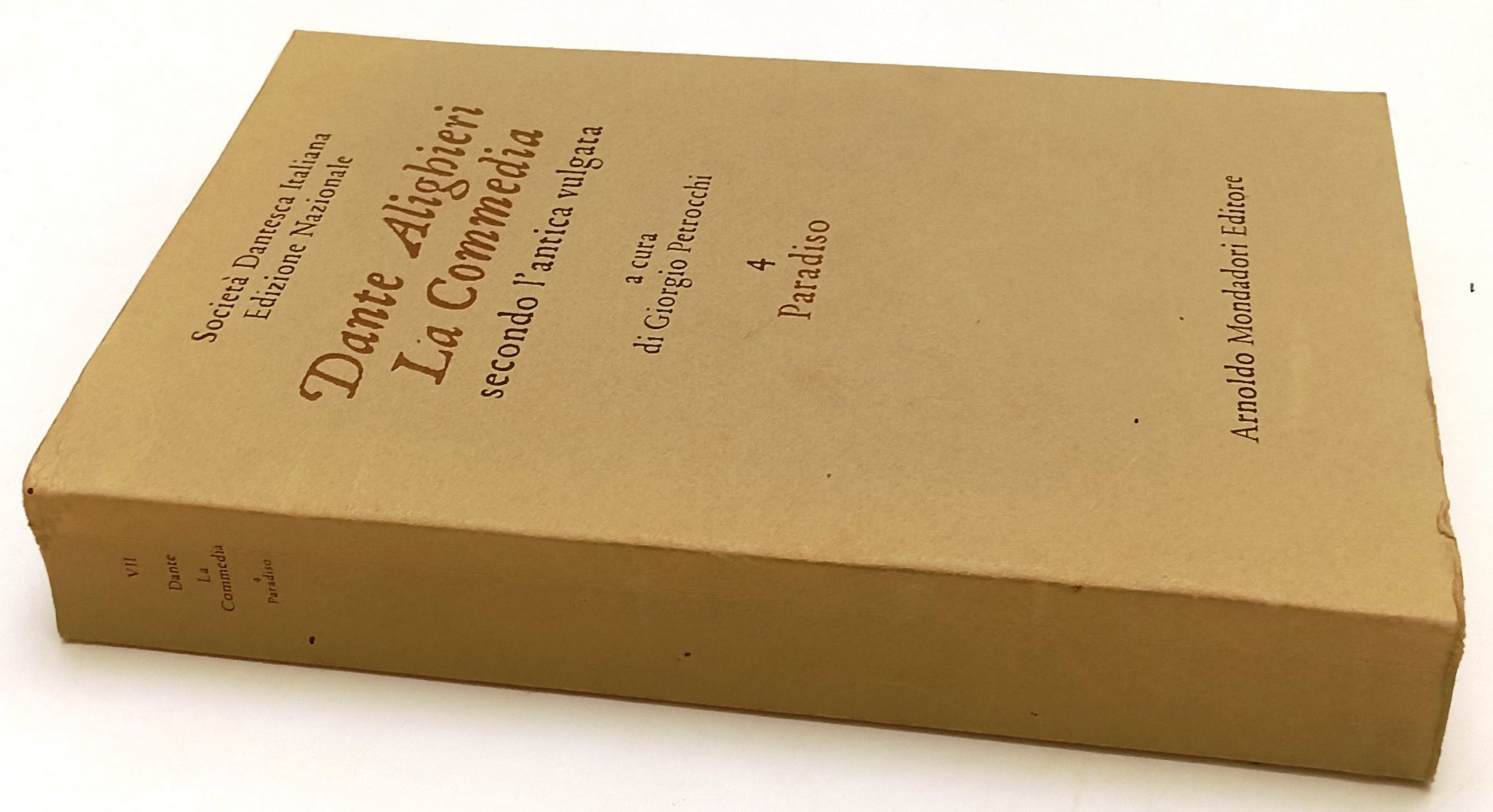 LA COMMEDIA PARADISO - MONDADORI- OPERE DANTE ALIGHIERI VII- 1967- B- XFS64