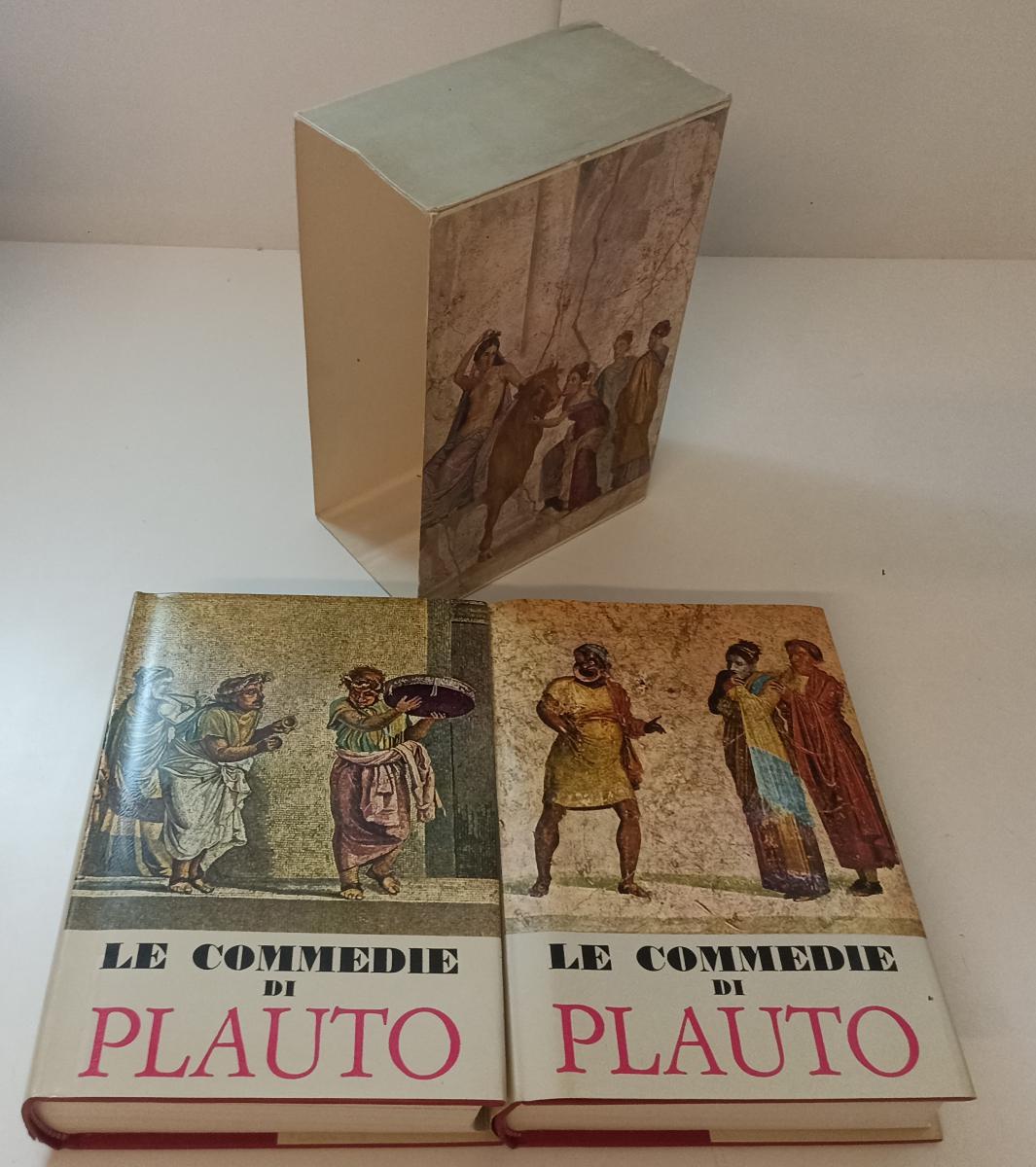 LN- LE COMMEDIE DI PLAUTO 2 VOLUMI --- TEATRO DI TUTTI I TEMPI -- 1966 - CS- XFS
