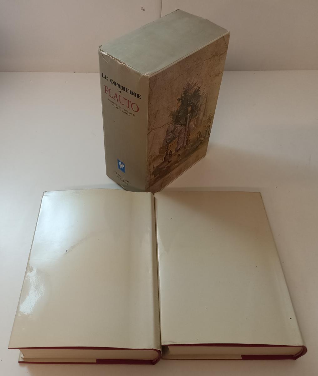 LN- LE COMMEDIE DI PLAUTO 2 VOLUMI --- TEATRO DI TUTTI I TEMPI -- 1966 - CS- XFS