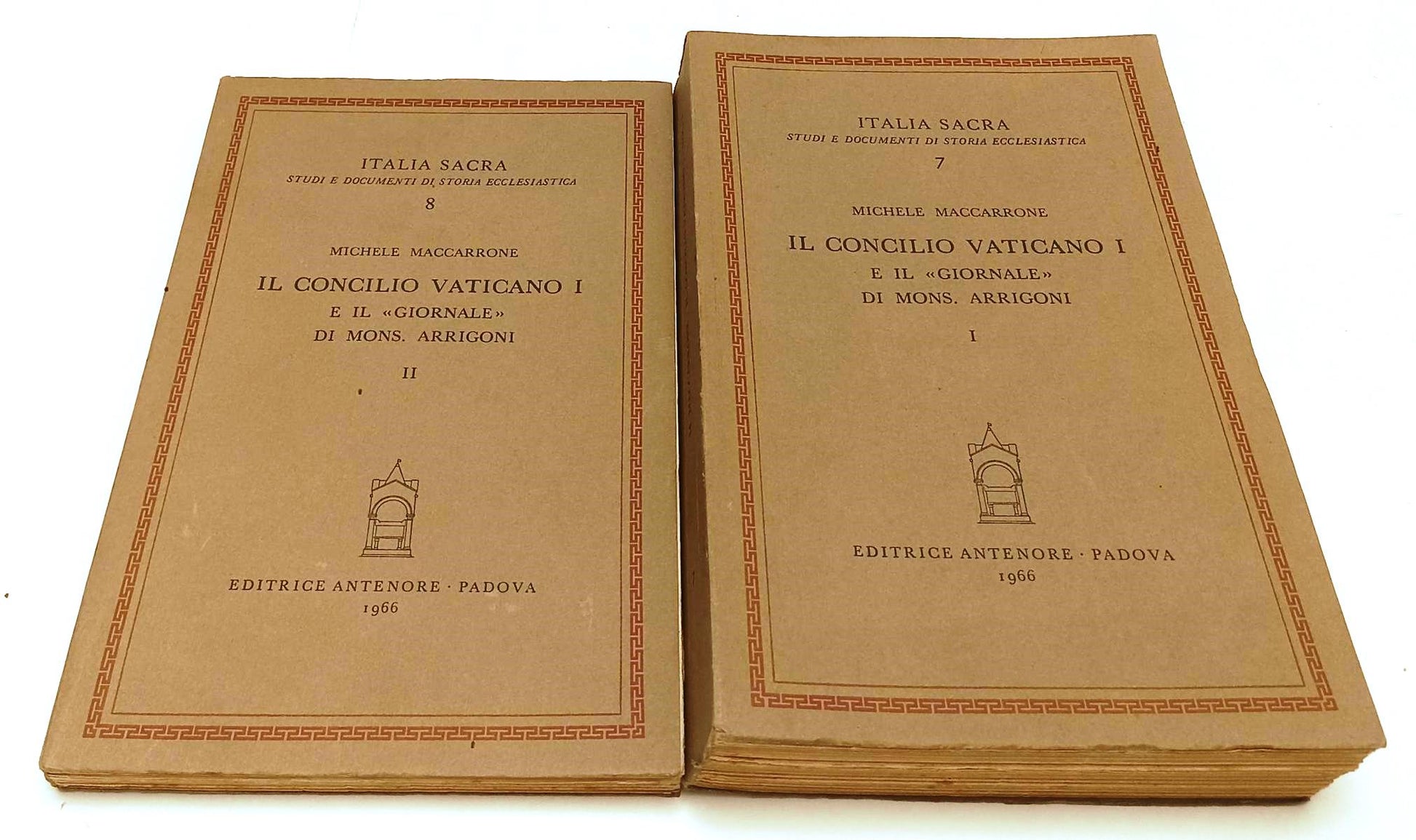 LD- CONCILIO VATICANO I GIORNALE DI MONS. ARRIGONI 2 VOLUMI- ANTENORE- B- YFS422