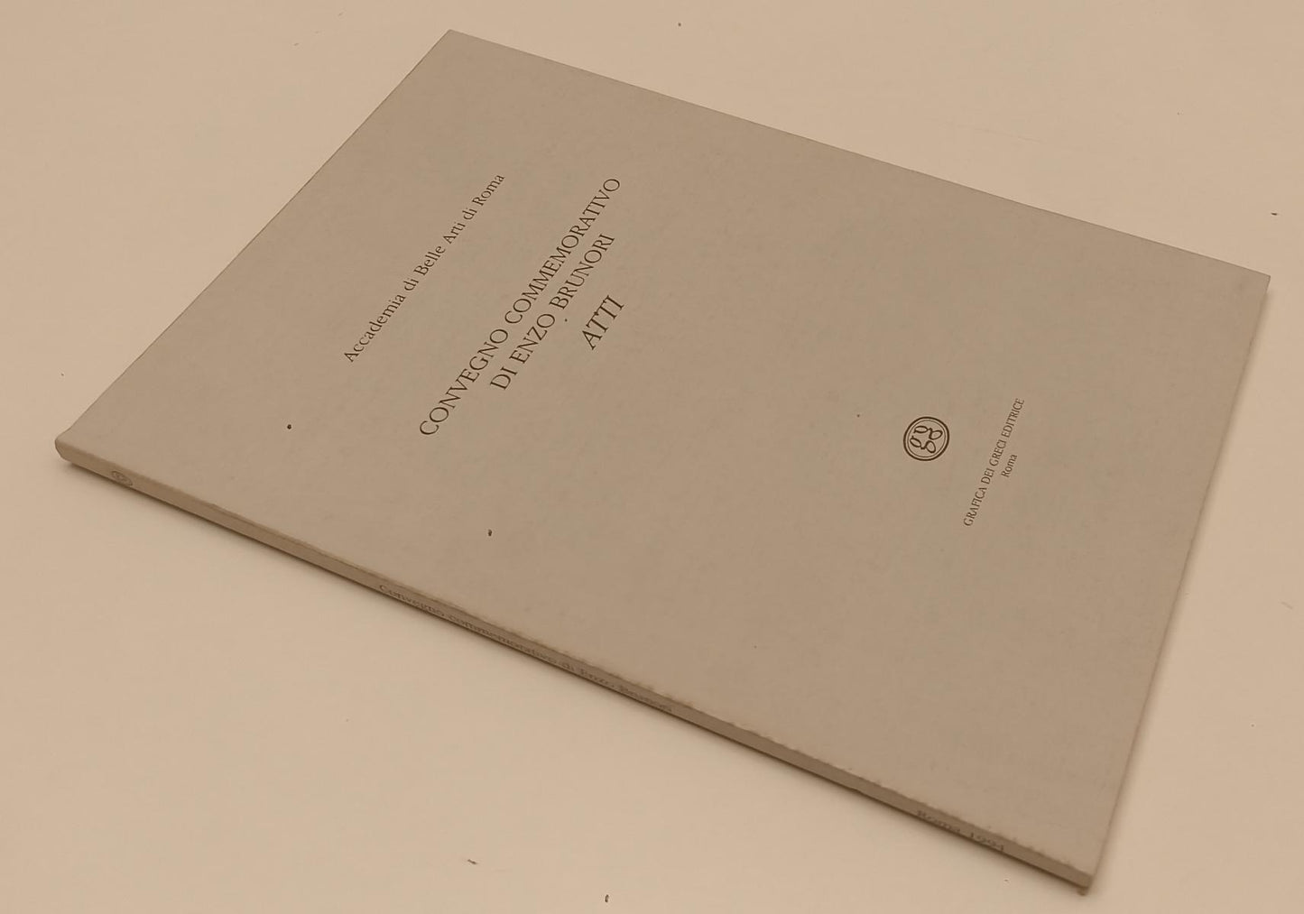 LT- CONVEGNO COMMEMORATIVO DI ENZO BRUNORI - GRAFICA DEI GRECI - 1994- B- XFS175