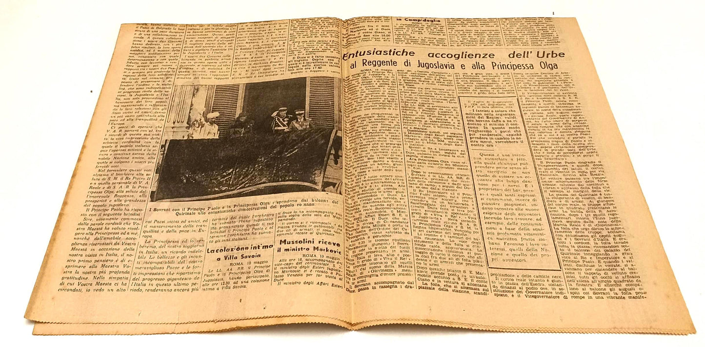 LR- GAZZETTA DI PARMA CORRIERE EMILIANO 1939 XVII PRINCIPE PAOLO DUCE - RVSa343