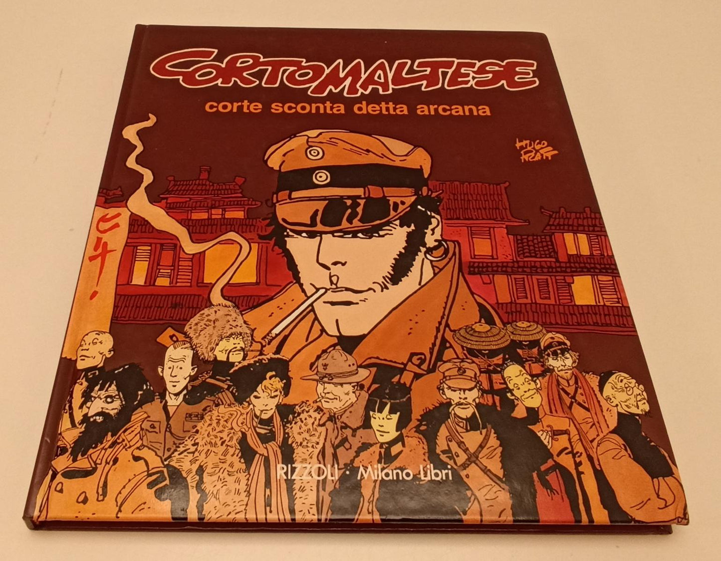 FV- CORTO MALTESE CORTE SCONTA DETTA ARCANA- PRATT- RIZZOLI MILANO LIBRI-- C-B24