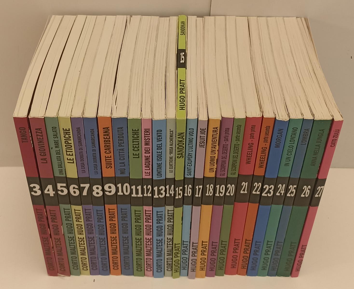 FV- HUGO PRATT VOLUMI 3/27-- GAZZETTA SPORT CORRIERE RIZZOLI LIZARD- 2010- B-C24