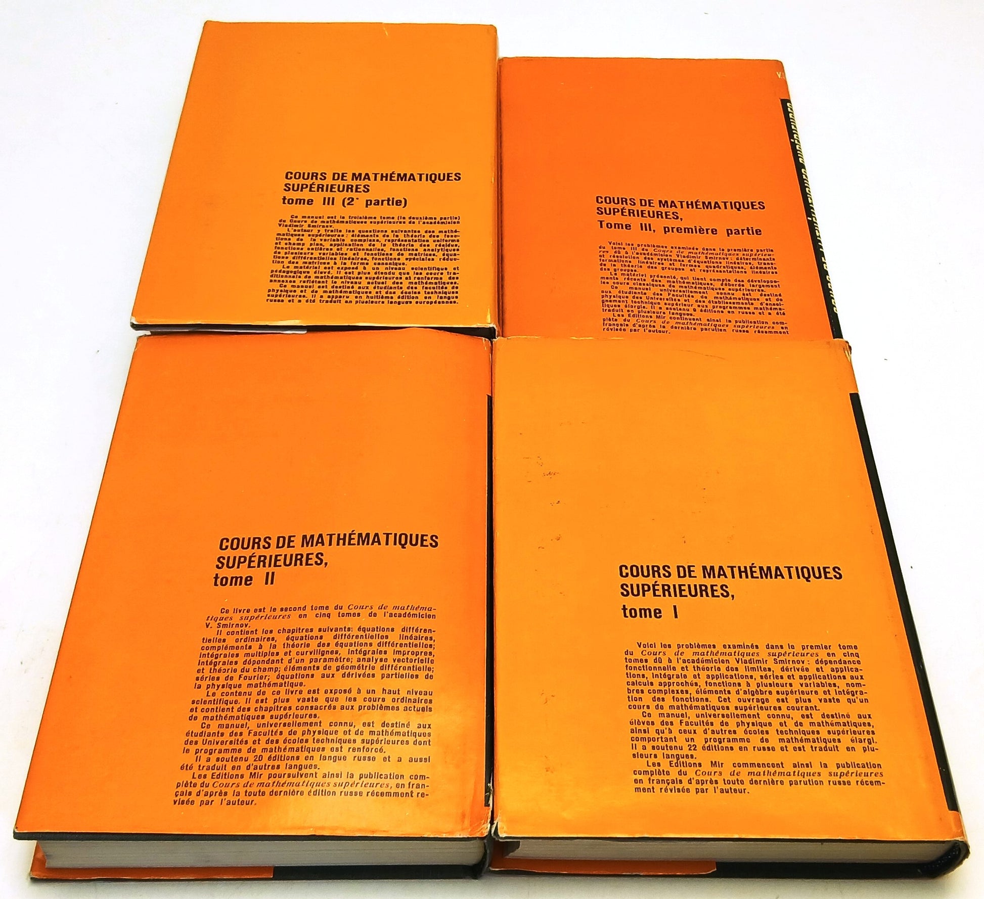 LZ- COURS DE MATHEMATIQUES SUPERIEURES 4 VOLUMI - SMIRNOV - MOSCOU - CS - YFS985