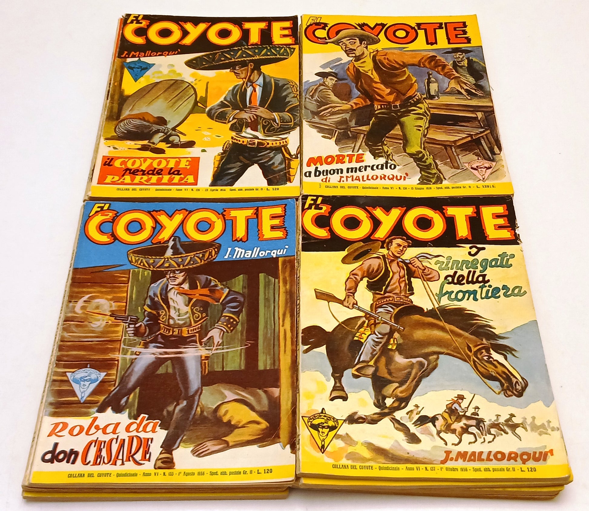 LN- EL COYOTE + I DESPERADOS 1/179 10 VOLUMI RILEGATI 1950/1958 MALLORQUI BLCP88