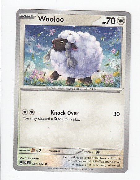 POKEMON CARD CARTA - Wooloo 124/142 comune - ENG - CRD184