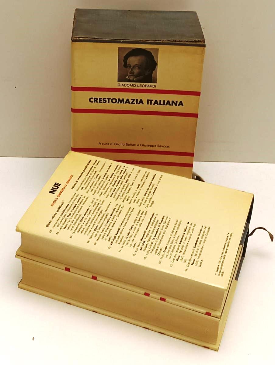 LN- CRESTOMAZIA ITALIANA LA PROSA 1/2- GIACOMO LEOPARDI- EINAUDI- NUE- 1968- XFS