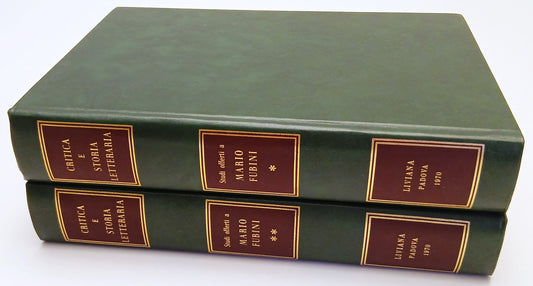 LZ- CRITICA E STORIA LETTERARIA 2 VOLUMI -- LIVIANA EDITRICE--- 1970- CS- YFS702