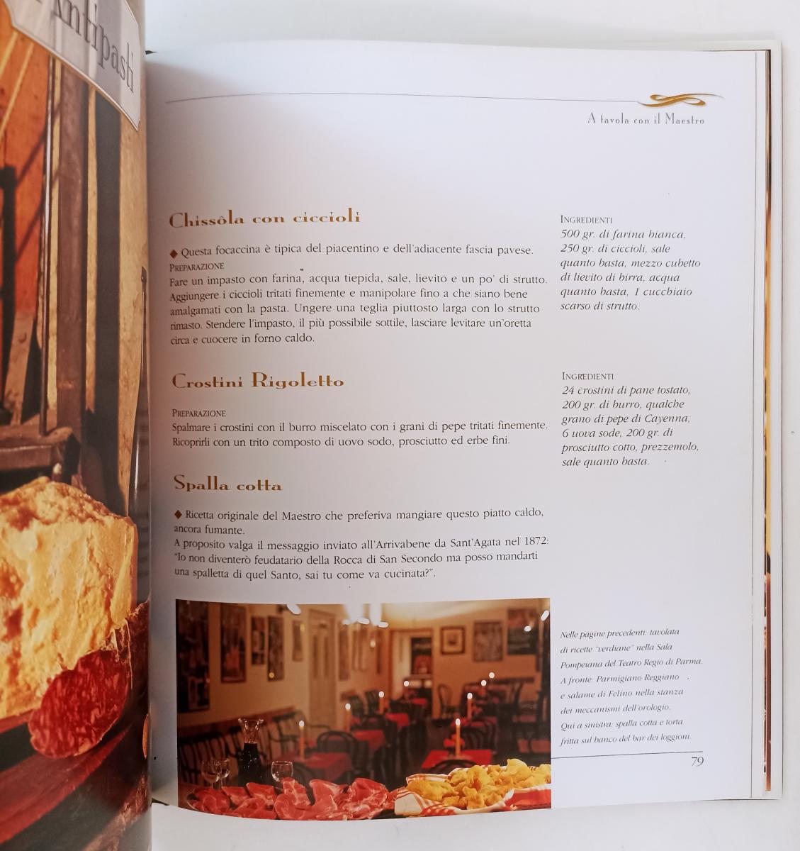 LZ- LA CUCINA DI VERDI ARMONIE SULLA TAVOLA DEL MAESTRO- MONDADORI- 2003- CS-WPR