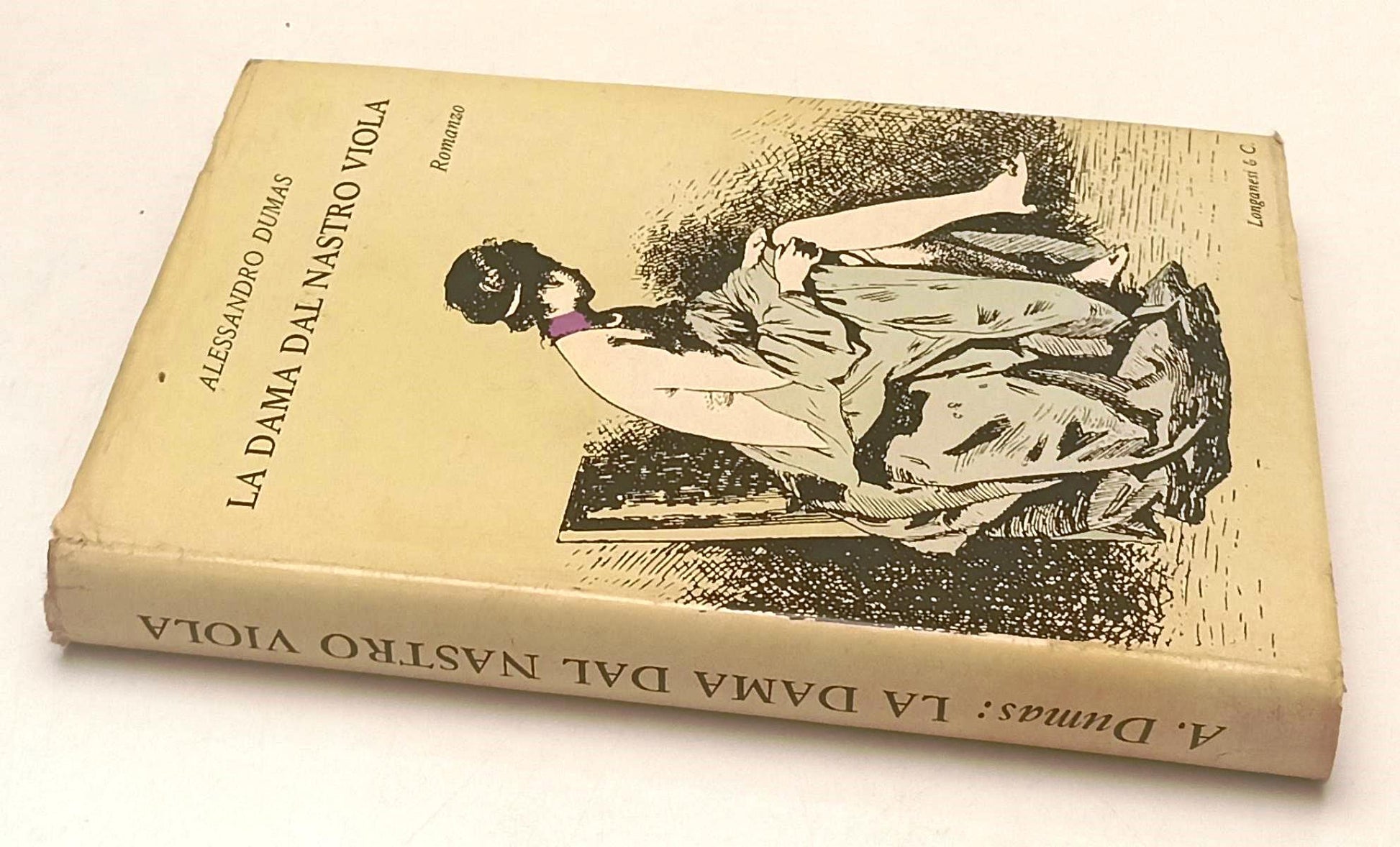 LA DAMA DAL NASTRO VIOLA - ALESSANDRO DUMAS - LONGANESI --- 1955- CS- YFS598