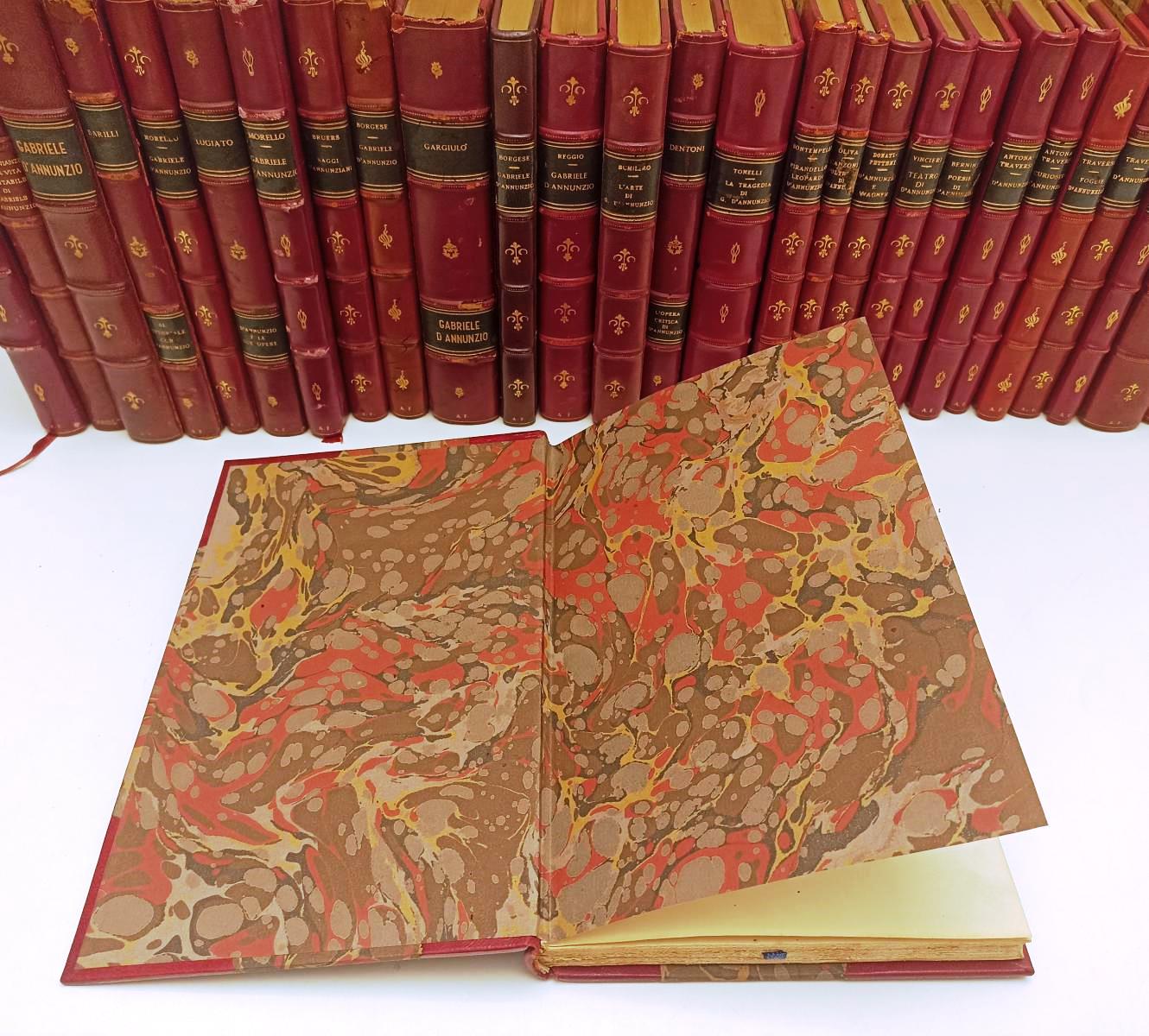 LN- BIBLIOTECA DANNUNZIANA 20 VOLUMI RILEGATI GABRIELE D'ANNUNZIO - C - BLCG10