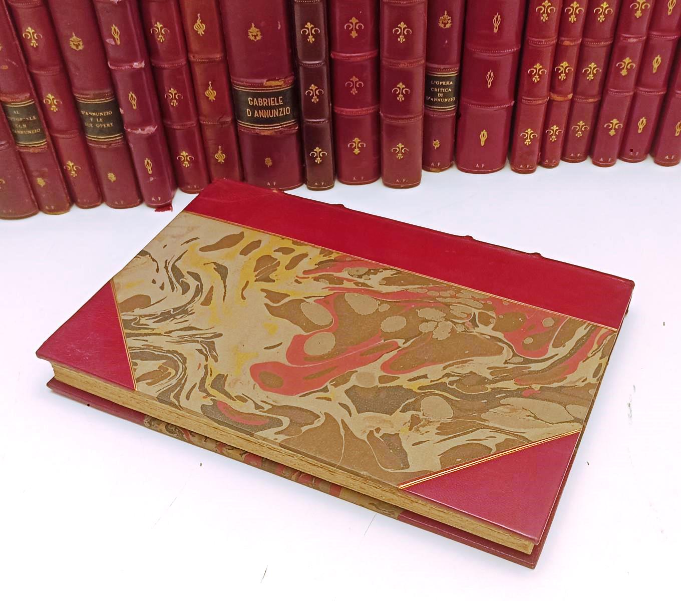 LN- BIBLIOTECA DANNUNZIANA 20 VOLUMI RILEGATI GABRIELE D'ANNUNZIO - C - BLCG10