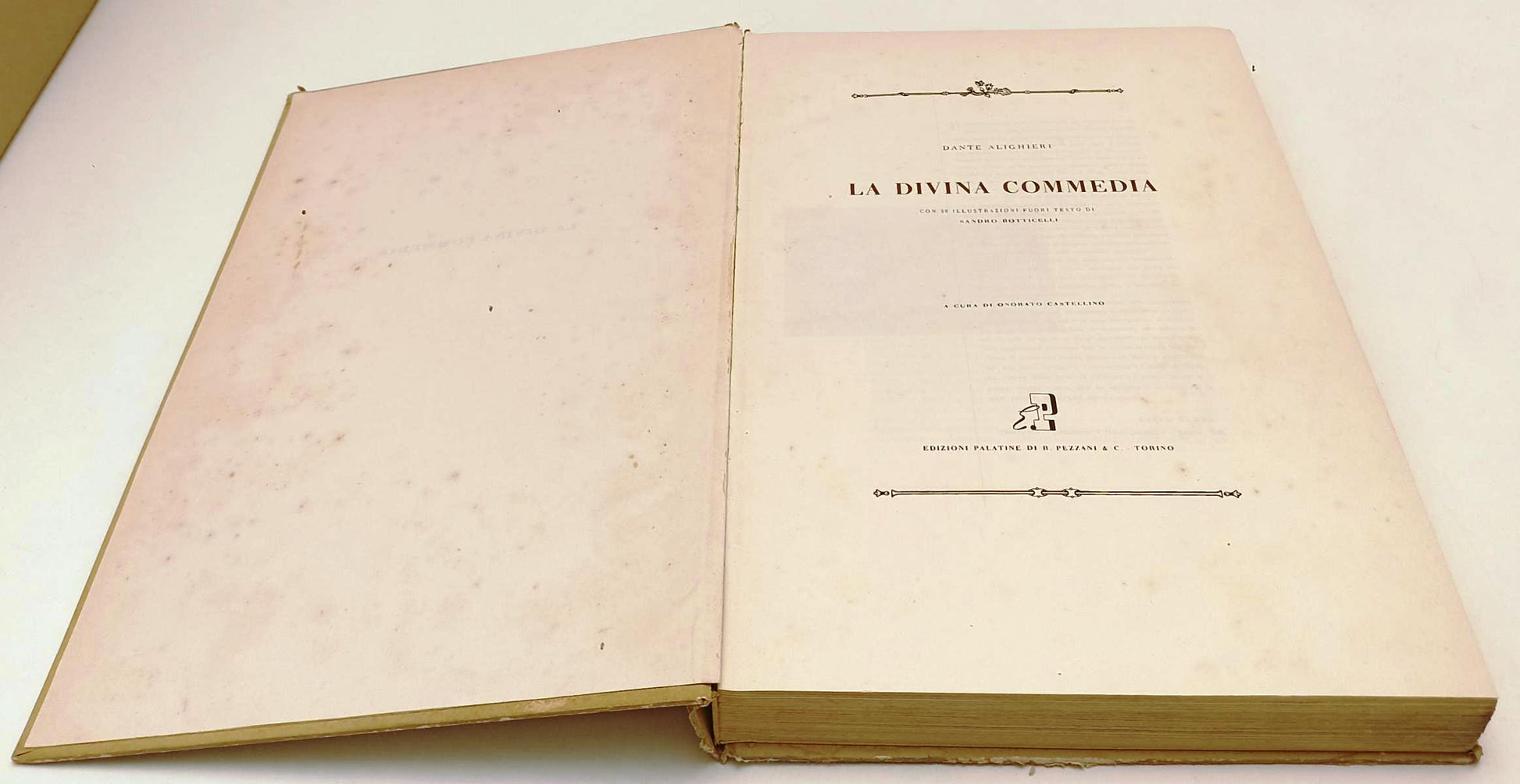 LN- LA DIVINA COMMEDIA BOTTICELLI - DANTE ALIGHIERI - PALATINE - 1946- C- YFS294