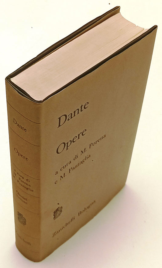 LN- OPERE - DANTE - ZANICHELLI - CLASSICI ITALIANI - 1a ED. - 1966 - CS - XFS207