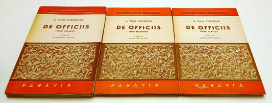 LZ- DE OFFICIIS 3 LIBRI - M. TULLII CICERONIS- PARAVIA- SCRITTORI LATINI- YFSXXX