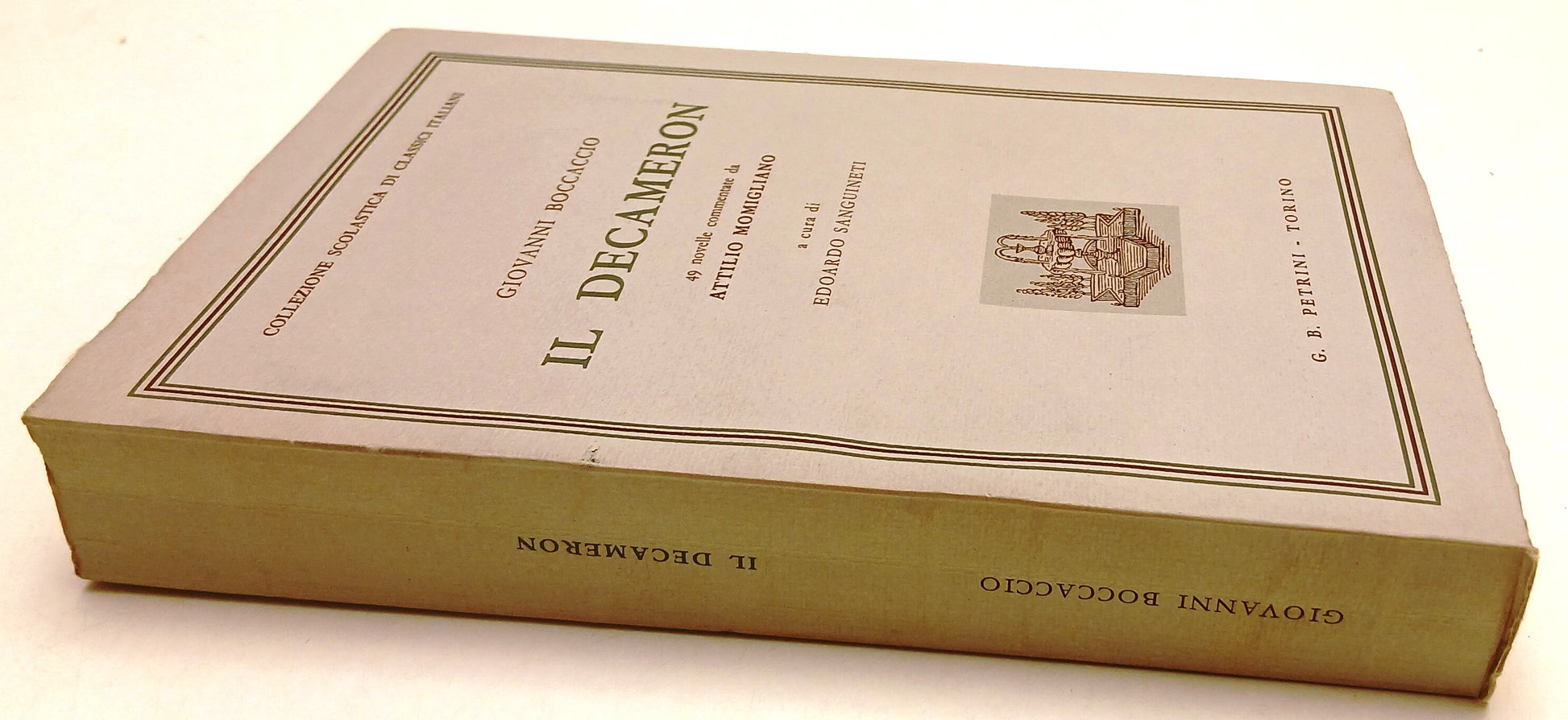 LN- IL DECAMERON NOVELLE - GIOVANNI BOCCACCIO - PETRINI- SCOLASTICA- 1969- ZFS59