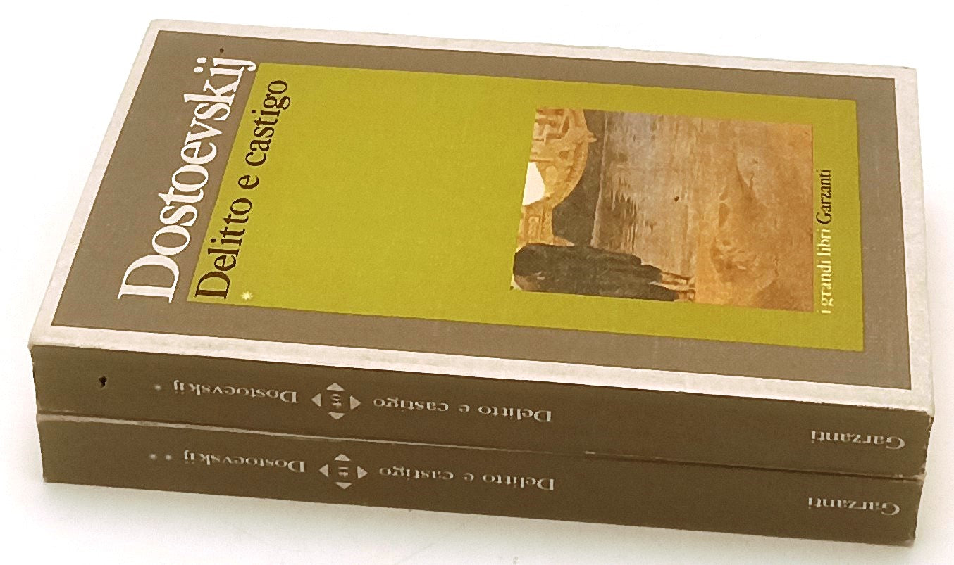 LN- DELITTO E CASTIGO 2 VOLUMI - DOSTOEVSKIJ- GARZANTI- I GRANDI LIBRI--- B- XFS