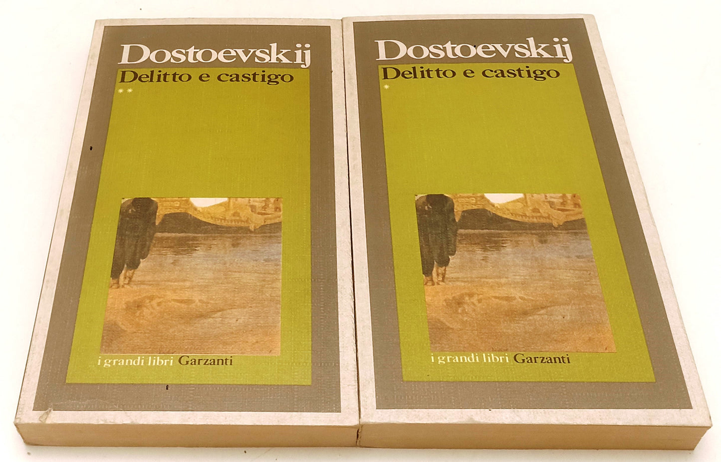 LN- DELITTO E CASTIGO 2 VOLUMI - DOSTOEVSKIJ- GARZANTI- I GRANDI LIBRI--- B- XFS