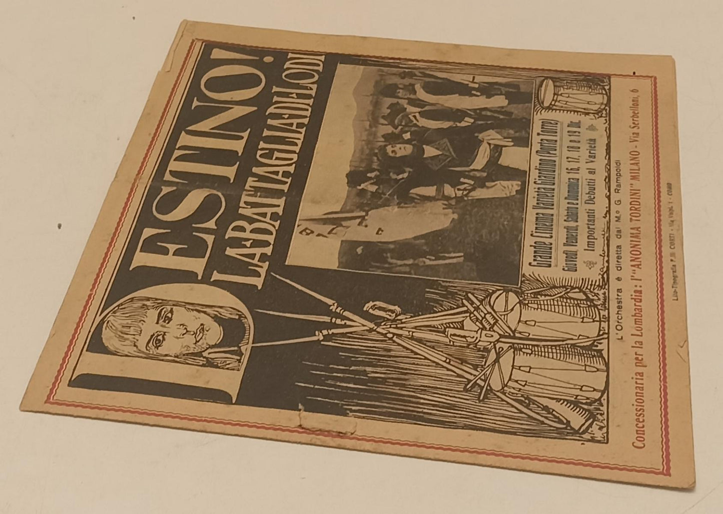 LW- DESTINO! LA BATTAGLIA DI LODI - Grande Cinema Varieta' Giardini - RVSa509