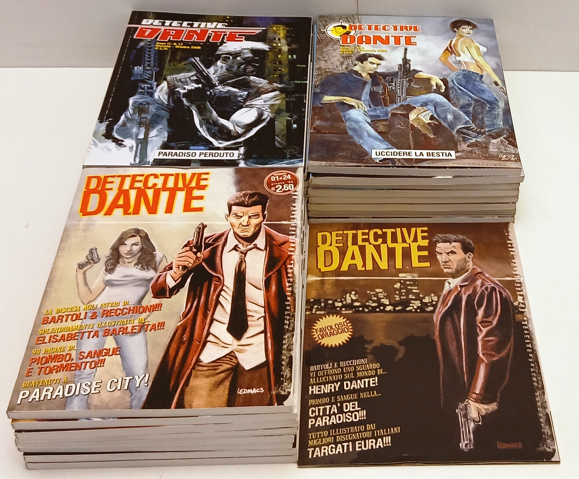 FB- DETECTIVE DANTE 1/24 + NUMERO ZERO -- EURA COMICS --- 2005 - B - H25