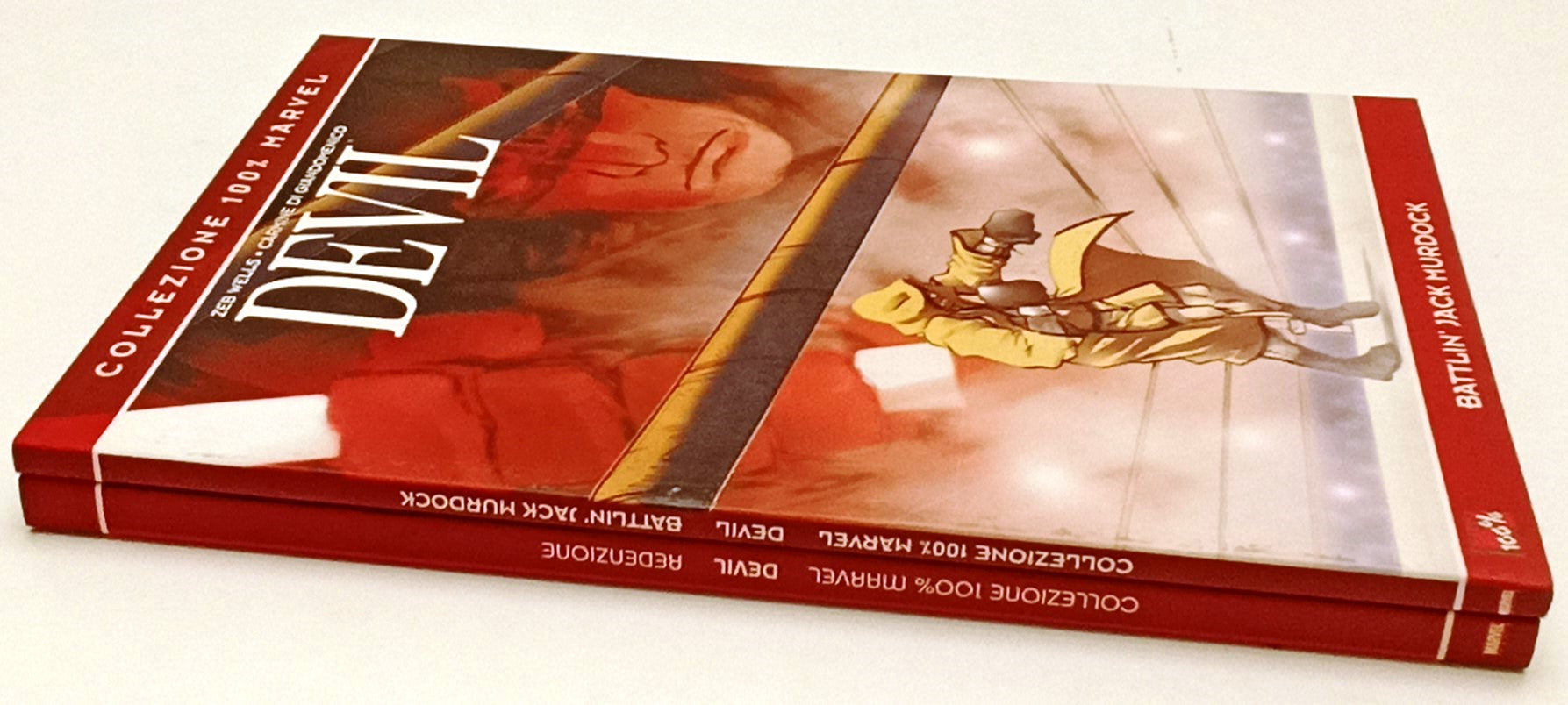 FV- COLLEZIONE 100% MARVEL DEVIL REDENZIONE BATTLIN' JACK MURDOCK- PANINI- B-F25