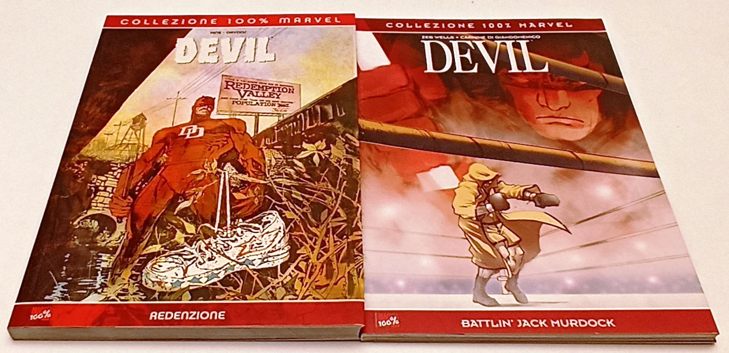 FV- COLLEZIONE 100% MARVEL DEVIL REDENZIONE BATTLIN' JACK MURDOCK- PANINI- B-F25